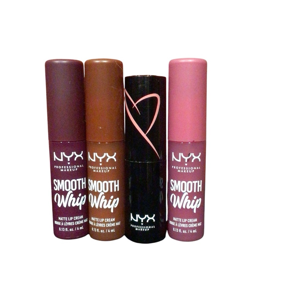 NYX 4 lip bundle all new in shades Snuggle Sesh, Desert Rose, Faux Fur & berry - Picture 1 of 1